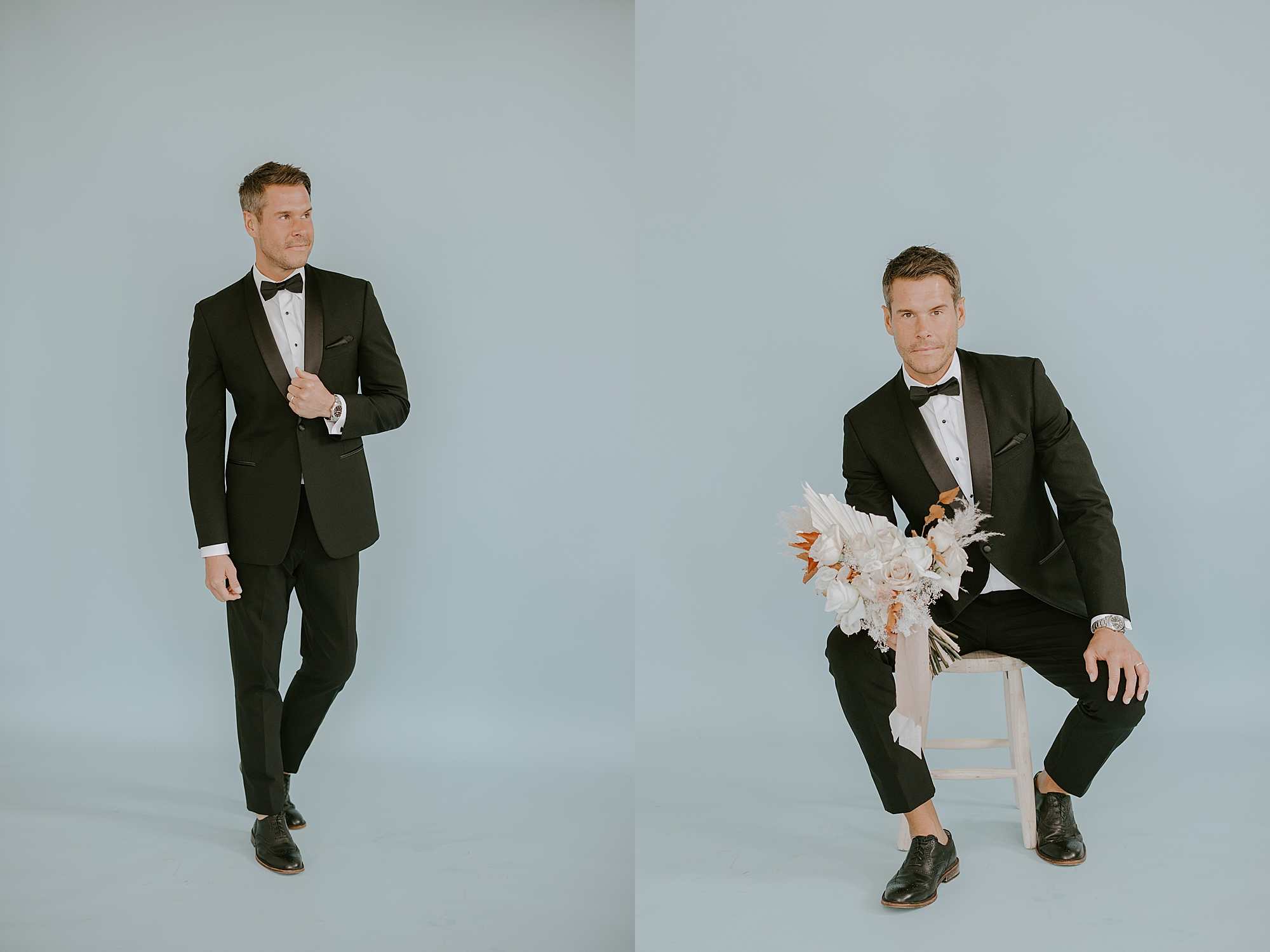 luxury wedding photographer St. Louis; groom photos